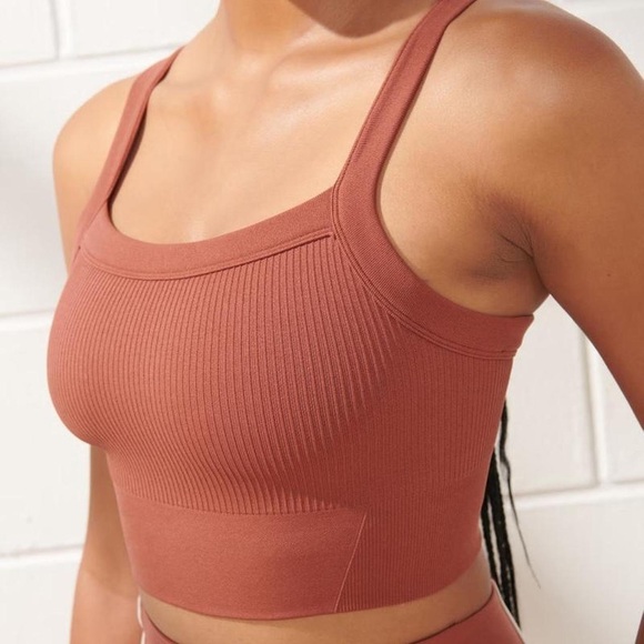 Abercrombie & Fitch Tops - Abercrombie & Fitch YPB Seamless CORE Ribbed Square Neck Tank Top